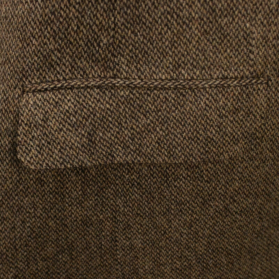 Drop 7 Tweed Wool Three Roll 2 Button Sport Coat - Brown