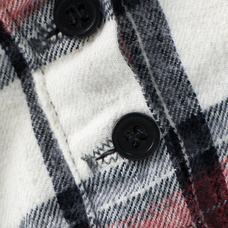 Beach Faded Mountaineer Flannel Studio Casual Shirt - Red