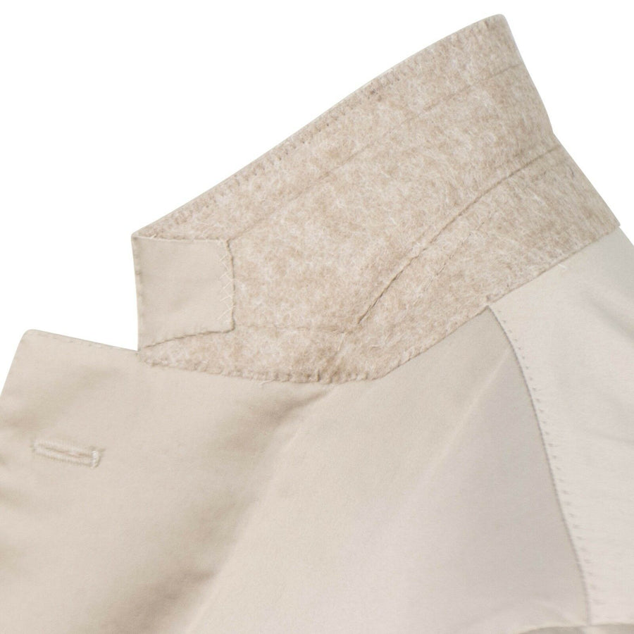 Dop 8 Cotton 3 Roll 2 Button Slim Fit Suit - Tan