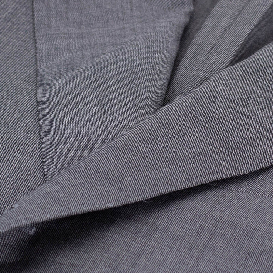 Drop 8 Wool Three Roll Two Button Suit - Gray