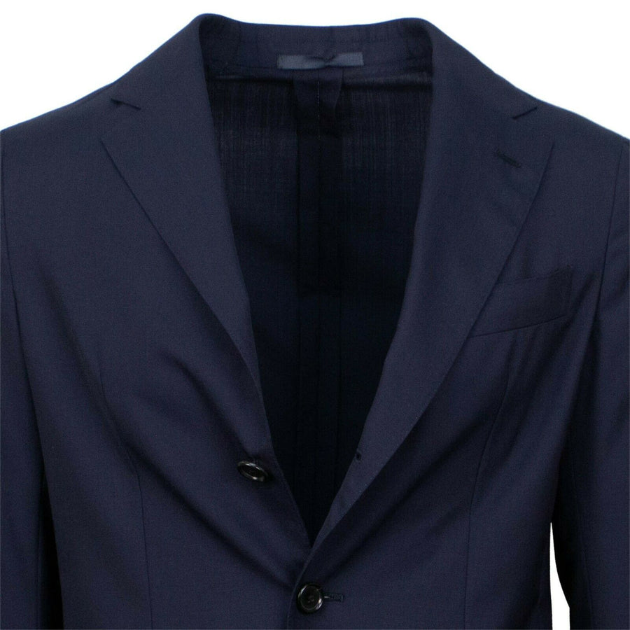 Drop 9 Wool 3 Roll 2 Button Sport Coat - Navy Blue