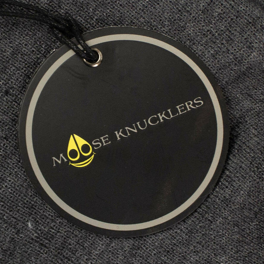 Kids Fur Pom Pom Maple-leaf Hat - Gray/ Pink