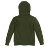 Kids 'Bunny' Zip-Up Hooded Sweater - Olive Green