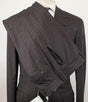 Subtle Stripe Wool 3/2 Button Suit - Brown