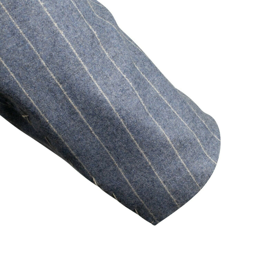 Drop 7 3 Roll 2 Button Trim Fit Wool Suit - Blue