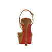 'Veracite' 130mm Sandals Heels - Brown
