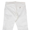 White Cotton Blend Pants