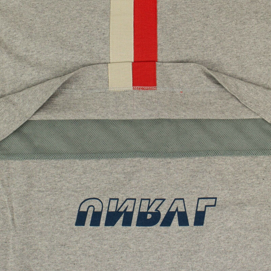 Cotton Drawstring Long Sleeve T-Shirt - Gray