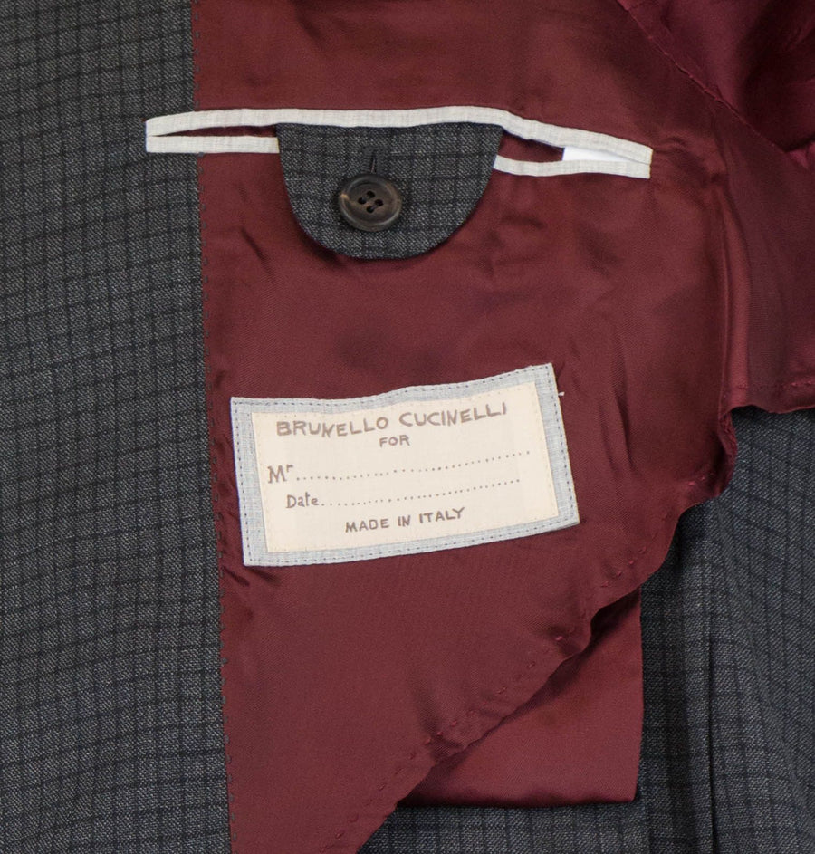 Graph Check Wool 3/2 Button Sport Coat - Gray