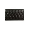 Angie Chain Diamond Quilted Lambskin Leather Handbag - Black