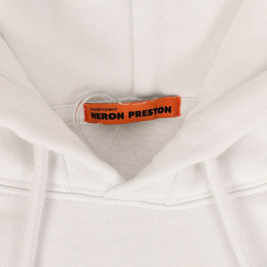 Cotton NASA Slogan Hoodie- White