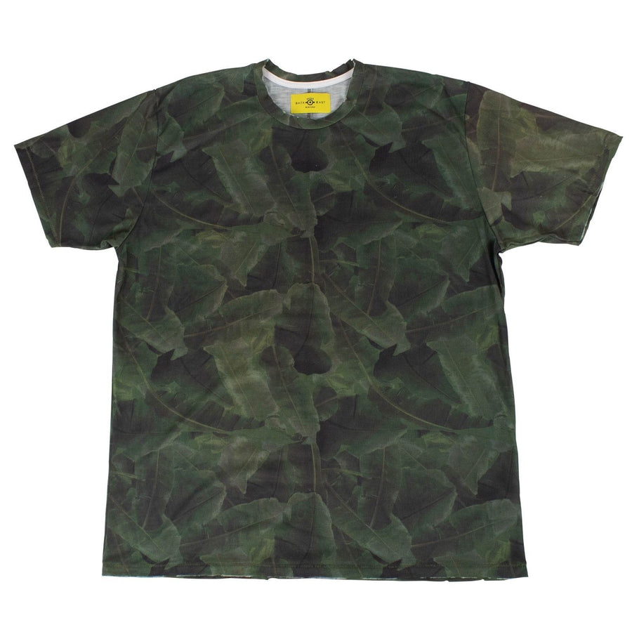 Palm Tree Print Tee Shirt - Green