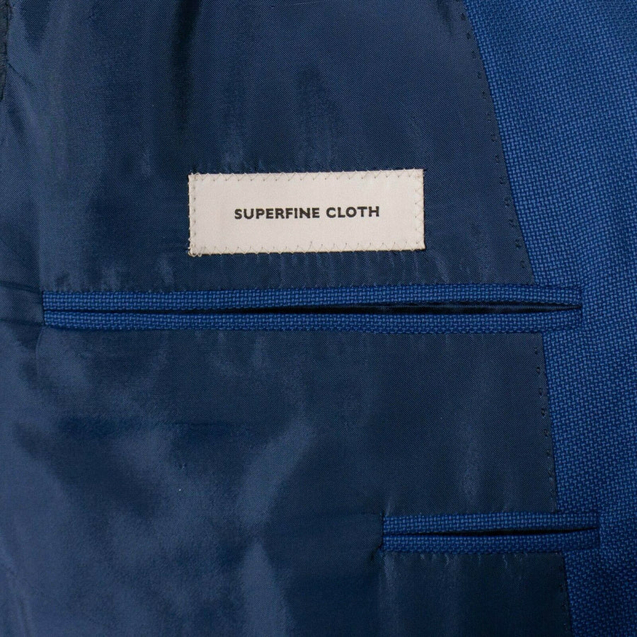 Drop 7 Double Breasted Wool Sport Coat - Blue