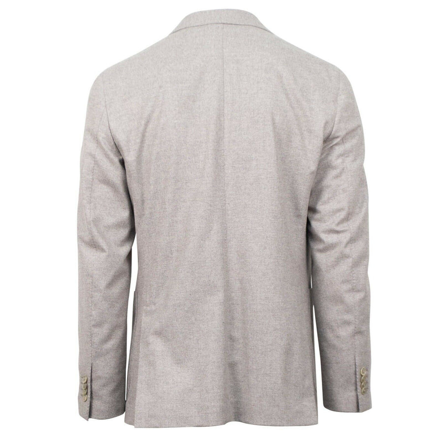 Drop 8 Wool Blend 3 Roll 2 Button Slim Fit Suit - Beige