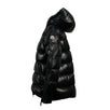 'Liriope' Down Filled Quilted Puffer Coat - Black