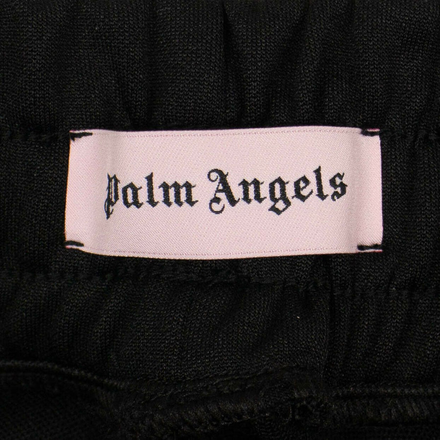 Polyester Rainbow Striped Track Pants - Black