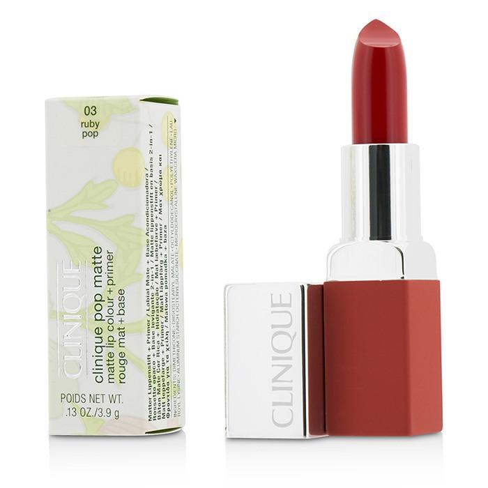 Pop Matte Lip Colour + Primer - # 03 Ruby Pop - 3.9g/0.13oz