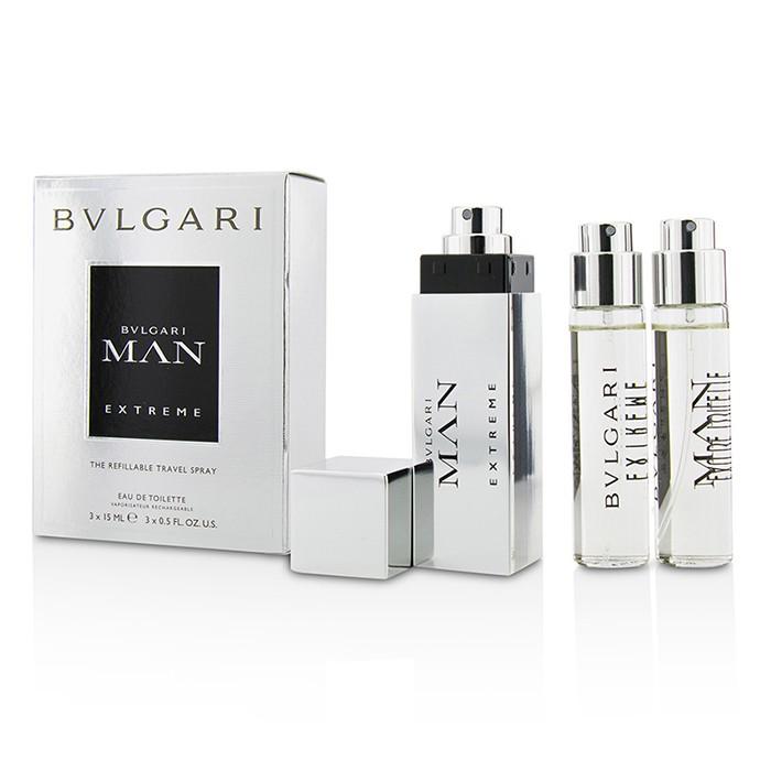 Man Extreme The Refillable Eau De Toilette Travel Spray - 3x15ml/0.5oz
