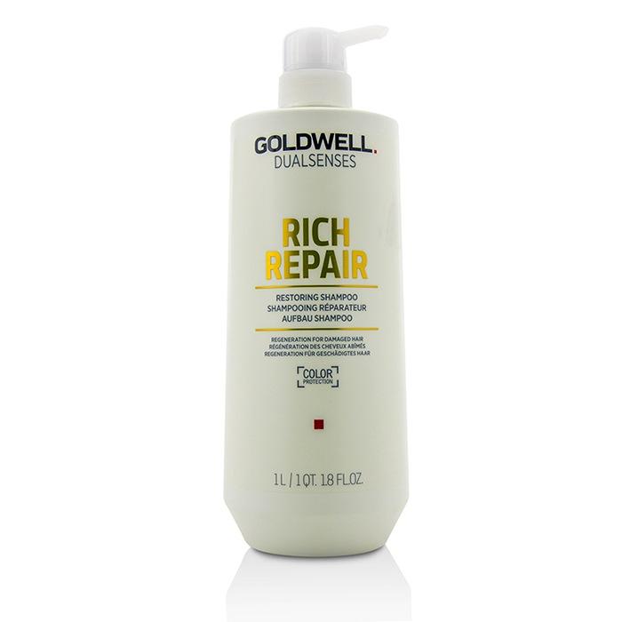 Dual Senses Rich Repair Restoring Shampoo (regeneration For Damaged Hair) - 1000ml/33.8oz