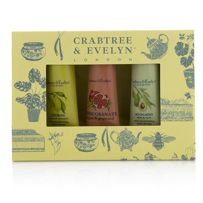 Botanicals Hand Therapy Set (1x Citron, Honey & Coriander, 1x Pomegranate, Argan & Grapeseed, 1x Avocado, Olive & Basil) - 3x25g/0.9oz