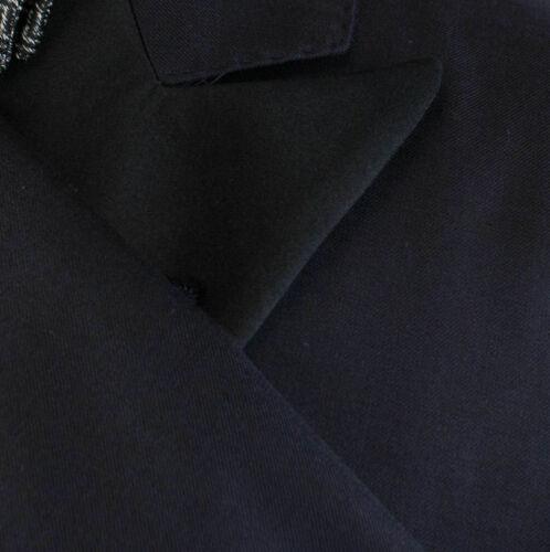 Cashmere Satin Double Breasted Tuxedo Suit - Navy Blue