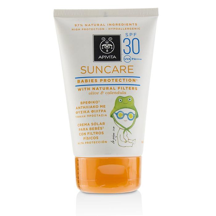 Suncare Babies Protection Spf 30 With Natural Olive & Calendula - 100ml/3.4oz