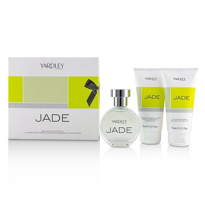 Jade Coffret: Eau De Toilette Spray 50ml/1.7oz + Luxury Body Wash 75ml/2.5oz + Moisturising Body Lotion 75ml/2.5oz - 3pcs