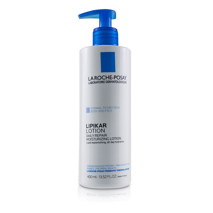 Lipikar Lotion Daily Repair Moisturizing Lotion For Body & Face - For Normal To Dry Skin - 400ml/13.52oz