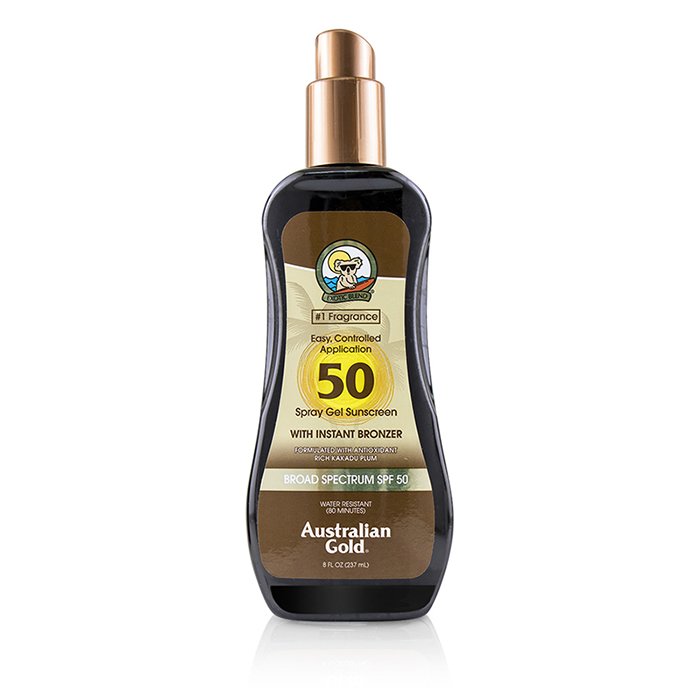 Spray Gel Sunscreen Broad Spectrum Spf 50 With Instant Bronzer - #1 Fragrance - 237ml/8oz