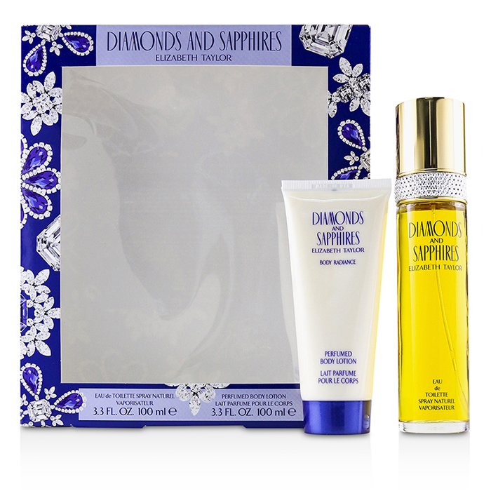 Diamonds & Sapphires Coffret: Eau De Toilette Spray 100ml/3.3oz + Perfumed Body Lotion 100ml/3.3oz - 2pcs