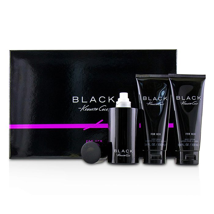 Black Coffret: Eau De Parfum Spray 100ml/3.4oz + Body Lotion 100ml/3.4oz + Bath & Shower Gel 100ml/3.4oz - 3pcs