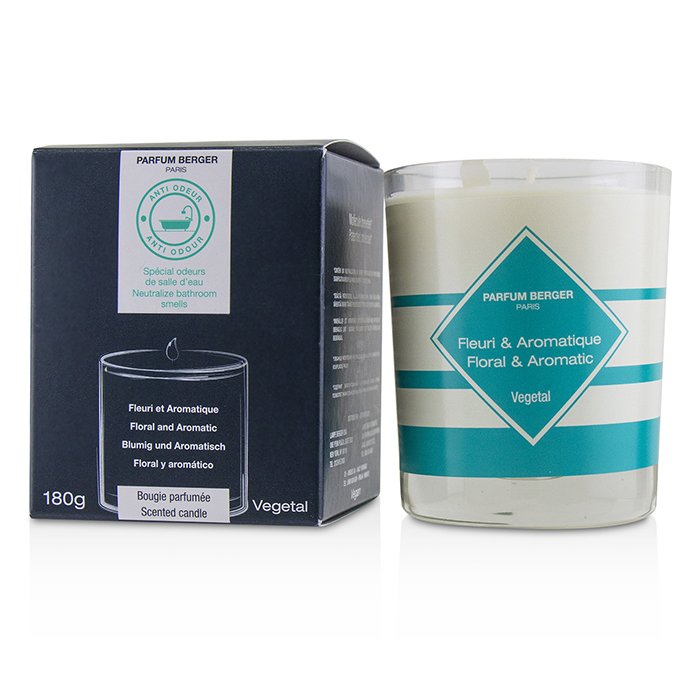 Functional Scented Candle - Neutralize Bathroom Smells (floral And Aromatic) - 180g/6.3oz