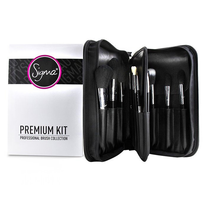 Premium Kit Professional Brush Collection - # Black - 15pcs