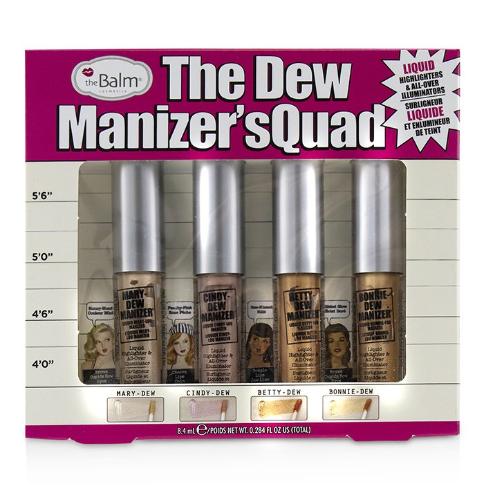 The Dew Manizer's Quad (liquid Highlighters) - 4pcs