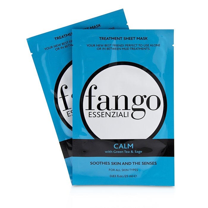 Fango Essenziali Calm Treatment Sheet Masks - 4x25ml/0.83oz