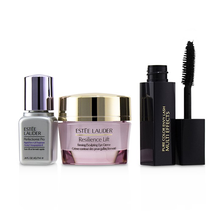 Beautiful Eyes (lift+firm) Set: Resilience Lift Eye Creme 15ml + Perfectionist Pro 7ml + Pure Color Envy Lash #01 Black 2.8ml - 3pcs