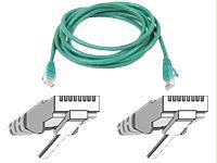 Belkin Components 3ft Cat6 Snagless Patch Cable, Utp, Green Pvc Jacket, 23awg, 50 Micron, Gold Pla