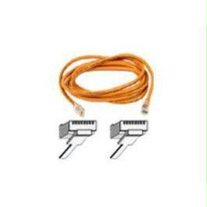 Belkin Components 30ft Cat5e Snagless Patch Cable, Utp, Orange Pvc Jacket, 24awg, T568b, 50 Micron