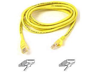 Belkin Components 7ft Cat6 Snagless Patch Cable, Utp, Yellow Pvc Jacket, 23awg, 50 Micron, Gold Pl