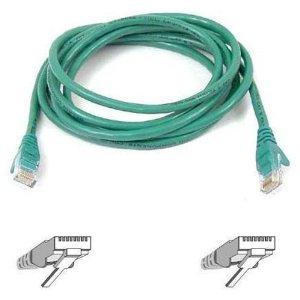 Belkin Components 6ft Cat6 Snagless Patch Cable, Utp, Green Pvc Jacket, 23awg, 50 Micron, Gold Pla