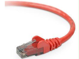 Belkin Components 3ft Cat6 Snagless Patch Cable, Utp, Red Pvc Jacket, 23awg, 50 Micron, Gold Plate