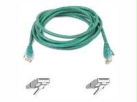 Belkin Components 1ft Cat5e Snagless Patch Cable, Utp, Green Pvc Jacket, 24awg, T568b, 50 Micron,
