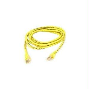 Belkin Components 6ft Cat6 Snagless Patch Cable, Utp, Yellow Pvc Jacket, 23awg, 50 Micron, Gold Pl