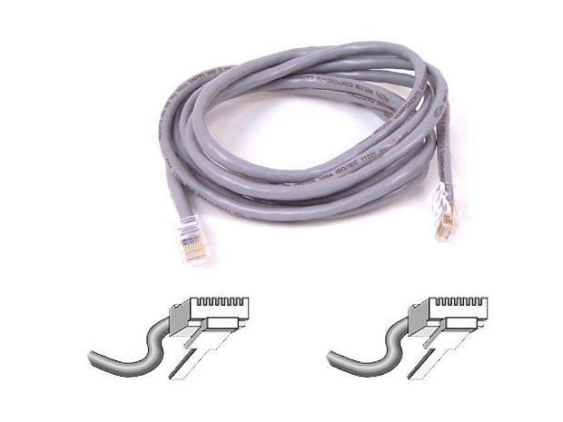 Belkin Components Patch Cable - Rj-45 (m) - Rj-45 (m) - 4 Ft - ( Cat 5e ) - Gray