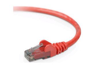 Belkin Components 7ft Cat6 Snagless Patch Cable, Utp, Red Pvc Jacket, 23awg, 50 Micron, Gold Plate
