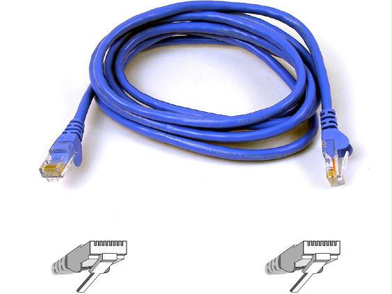 Belkin Components 30ft Cat6 Snagless Patch Cable, Utp, Blue Pvc Jacket, 23awg, 50 Micron, Gold Pla