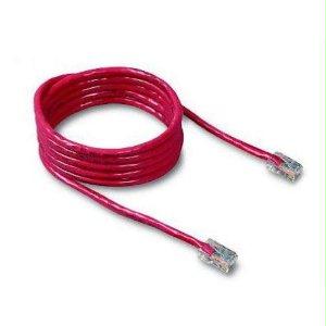 Belkin Components 8ft Cat5e Patch Cable, Utp, Red Pvc Jacket, 24awg, T568b, 50 Micron, Gold Plated
