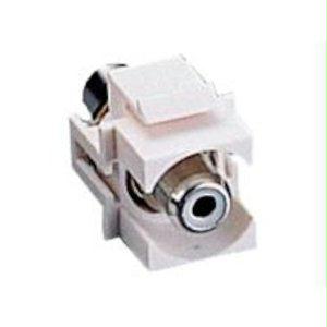 C2g Snap-in White Rca Keystone Insert F/f Module - White