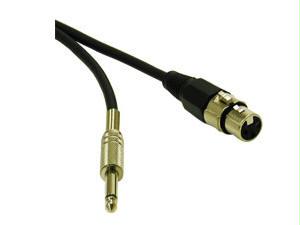 C2g 6ft Pro-audio Xlr Female To 1/4in Male Cable