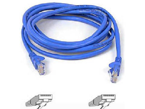 Belkin Components 6ft Cat6 Snagless Patch Cable, Utp, Blue Pvc Jacket, 23awg, 50 Micron, Gold Plat
